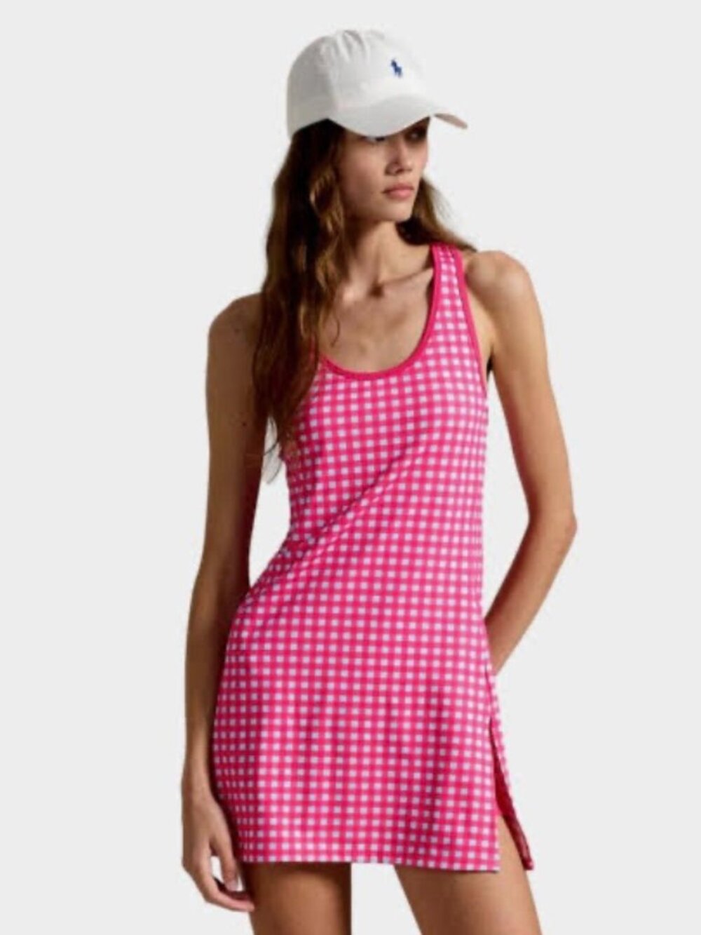 Ralph Lauren Pink Gingham Mini Dress